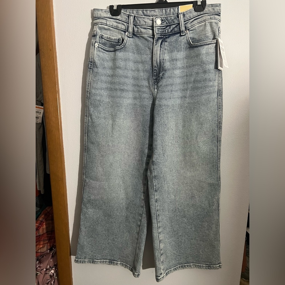Michael Kors Women's Gray Wide Leg Jeans